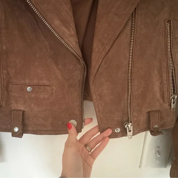 Blank NYC Tan Suede Moto Jacket - Picture 4 of 4
